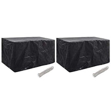E E-NICES Coperture Arredi Giardino 2pz 8 Occhielli 180x70x90 cm