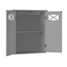 Teamson Home Dawson Arredo Bagno Pensile Con 2 Porte Grigio EHF-6810G