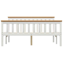 FAMIROSA Giroletto con 2 Cassetti Bianco in Massello di Pino 140x200 cm-0435