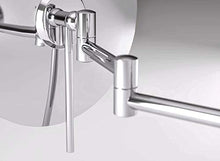 Talos Specchio cosmetico Chios, Ø 20 cm, specchio da barba con ingrandimento 3x, effetto cromato
