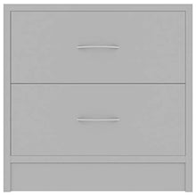 Goliraya 2 pz Comodini Camera da Letto Moderni con 2 Cassetti in Truciolato Bianco/Nero/Rovere/Grigio,Comodino Moderno,Cassettiera Camera da Letto Moderno,Comodino con Cassetti 40x30x40 cm