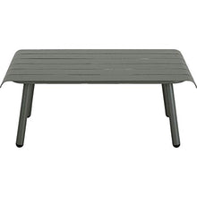 Meubletmoi - Tavolino da giardino Arrondie in alluminio verde – PAIMPOL 6405