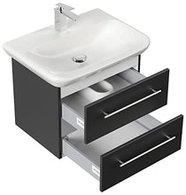 Mobile bagno con lavabo Geberit MyDay 65cm nero satinato