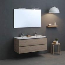 Kiamami Valentina MOBILE BAGNO 120 CM CON DUE CASSETTI E DOPPIO LAVABO | BERLIN