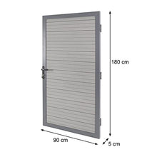 Mendler Porta per Recinzione Pannelli frangivento Protezione Privacy Sarthe 180x90cm Antracite
