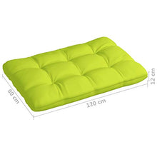 Buyounger Cuscini per Divano Pallet 2 pz Verde Brillante