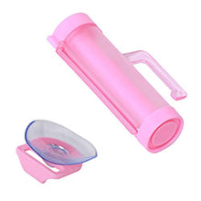 Ruiqas - Spremiagrumi per dentifricio, da appendere, dispenser per dentifricio e dentifricio, con supporto a ventosa