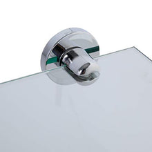 axentia 282101 Mensola da Parete per Bagno, Argento, 35x0.5x26 cm