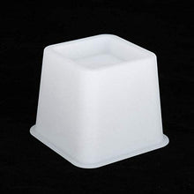 Yissone 4 Pezzi Rialzo Mobili 12X12 Cm Bianco Sicuro Durevole Divano Sollevatore per Poltrona Letto Divano Ampio Bordo Inferiore Aumentare Strumento di Sollevamento