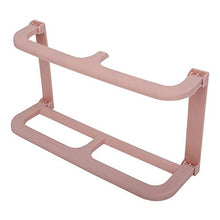Tarente Doppio Strato Plastic Autoadesivo Pantofole Autoadesivo Portacandetto Organizzatore del Rack (Rosa)