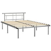 vidaXL Giroletto Grigio in Metallo 140x200 cm