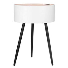 Belleashy Tavolino da caffè Tavolino Rotondo Tavolino da caffè Tavolino da Letto Staccabile Comodini con Portaoggetti Organizer Rack per Mobili da Soggiorno