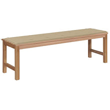 vidaXL Panca da Giardino con Cuscino Beige 150 cm Legno di Teak