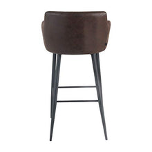 Damiware Rose - Sgabello da bar con rivestimento in velluto, 75 cm