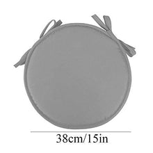 eewopjkj Cuscini per sedie Rotondi per Sedia da Pranzo Confezione da 2 con Lacci Cuscini per sedili universali Cuscini per Esterni per Interni Cucina da Giardino-Verde Chiaro 38x38 cm (15x15 pollic