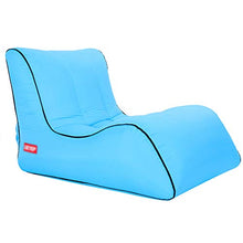 Wsaman Sdraio da Spiaggia Sgabello da Pesca Relax Comoda Rimovibile Gonfiabile Ultra Divano Piccolo, Divano Pigro con Materiale Paracadute per Adulti E Bambini,S