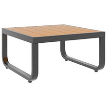 Tidyard Set Divano da Giardino 4 pz ad Angolo, Set di Mobili da Giardino, Set Divano Esterno Cuscini in Alluminio WPC