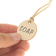 Cabilock 50 Pezzi Etichette per Vino in Legno Etichette per Bottiglie di Vino Decorative Etichette Regalo Rotonde per Decorazioni Fai-da-Te Decorazioni per Feste di Compleanno per Matrimoni (Beige)