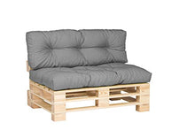 Cuscini per mobili in pallet trapuntati e imbottiti, per divani, per interni ed esterni, per salotto, terrazza, giardino, ampia scelta di colori e dimensioni
