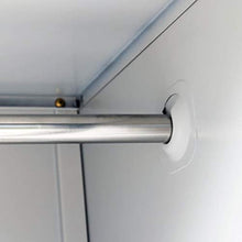 FAMIROSA Armadio con 3 Armadietti in Acciaio 90x45x180 cm Grigio