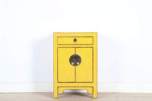 Yajutang Comò cinese in legno massiccio, giallo