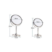 specchio trucco,specchio trucco,Specchio cosmetico bifacciale da tavolo 3x da 8 pollici, specchio ingranditore da bagno in stile europeo-oro