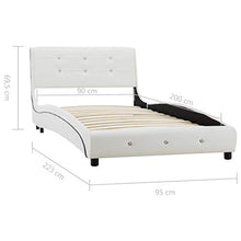 SKM Giroletto Bianco in Similpelle 90x200 cm (23.8kg)