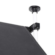 GOTOTOP - Tenda parasole retrattile per finestre, 300 x 120 cm, altezza regolabile 2-3 m, per esterni, per balcone e terrazza, colore: grigio