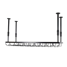 Rastrelliere per bicchieri da vino Bottiglia per vino / supporto per vino per vino, decorazioni per tazze per hanger per home bar e cucina, può ospitare fino a 24 tazze, altezza regolabile: 30 - 60 cm