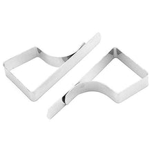 Haude - 8 mollette per tovaglia da picnic in acciaio, flessibili, perfette per picnic, matrimoni, balli di fine anno