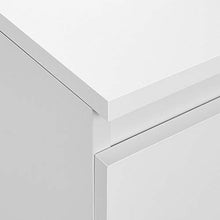 Yaheetech Comodino Camera da Letto Bianco Comodino con 3 Cassetti Bianco Mobiletto Moderno Tavolino Elegante Cassettiera in Legno MDF per Soggiorno Mobile da Letto Portalampada