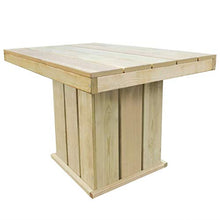 SKM Set da Pranzo da Giardino 5 pz in Legno di Pino Impregnato (117.5kg)