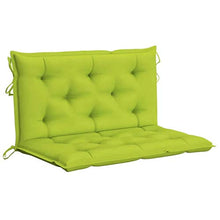 vidaXL Cuscino per Dondolo Verde Brillante 100 cm in Tessuto