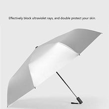 Oumefar Ombrellone Mini 3 Pieghevole Anti UV Colla Argento