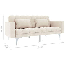 FAMIROSA Divano Letto Crema in Tessuto
