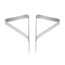 Gesh - Set di 18 clip per tovaglia da picnic, in acciaio, flessibile, per tovaglia, ideale per picnic, tende e matrimoni (argento)