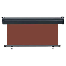 UnfadeMemory Tenda Laterale Tende Protettive Resistente all'Acqua ed ai Raggi UV per Terrazzo 140x250 cm Marrone