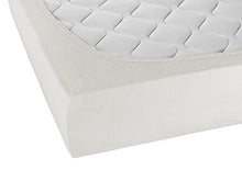 Biberna 0012344 Lenzuolo Frottee-Stretch (Altezza Materasso max. 22 cm) 1X 140X200 cm > 160X200 cm, Grigio