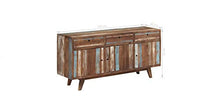 Hanper Dynamic24 - Credenza retrò, stile vintage, con 3 cassetti, 145 x 40 x 75 cm