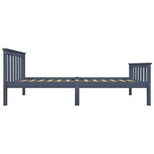 FAMIROSA Giroletto con 2 Cassetti Grigio in Massello di Pino 100x200 cm-0703