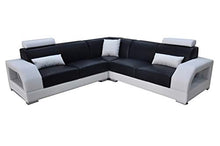 JVmoebel G8001B - Divano angolare XXL, in pelle, design moderno, a forma di L