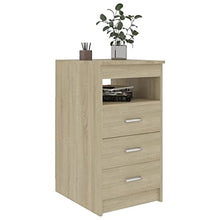 vidaXL - Sideboard mit Schubladen Sonoma-Eiche 40×50×76 cm Spanplatte