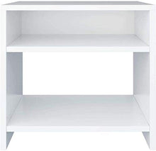 N/Z Daily Equipment Comodino 2 Pezzi Comodino con 2 Ripiani Comodino Comodini Set di 2 Comodini Bianchi 40x30x40 cm Tavolino