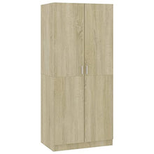 vidaXL Armadio Compatto Elegante Robusto con Scomparto e Asta Arredo Guardaroba Appendiabiti Organizer Casa Rovere Sonoma 80x52x180 cm in Truciolato