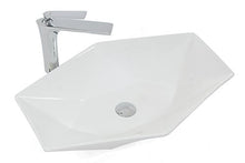 Lavabo in ceramica, 63,5 cm x 41 cm x 13,5 cm, per bagni e ospiti
