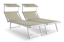 Stiliac Lettino Tipo stabilimento balneare Maiorca, Beige
