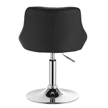 WOLTU BH241sz-2 Coppia Sgabelli da Bar Casa Sedia Alta per Cucina con Schienale in Ecopelle Nero, senza Poggiapiedi