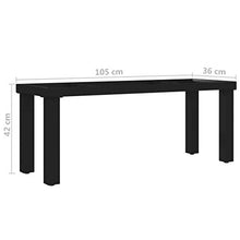 vidaXL Gambe per Panchina con Struttura a I 105x36x42 cm