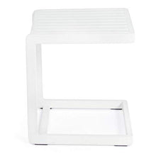 TAVOLINO Basso KONNOR 40X40 Bianco CX21 ALLUMINIO BIZZOTTO Cod. 0662287