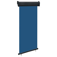 vidaXL - Tenda da sole laterale per balcone, 80 × 250 cm, colore: Blu